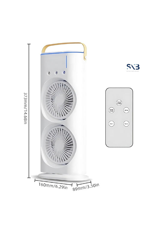 Double End Air Cooler Fan with Mist Cooler